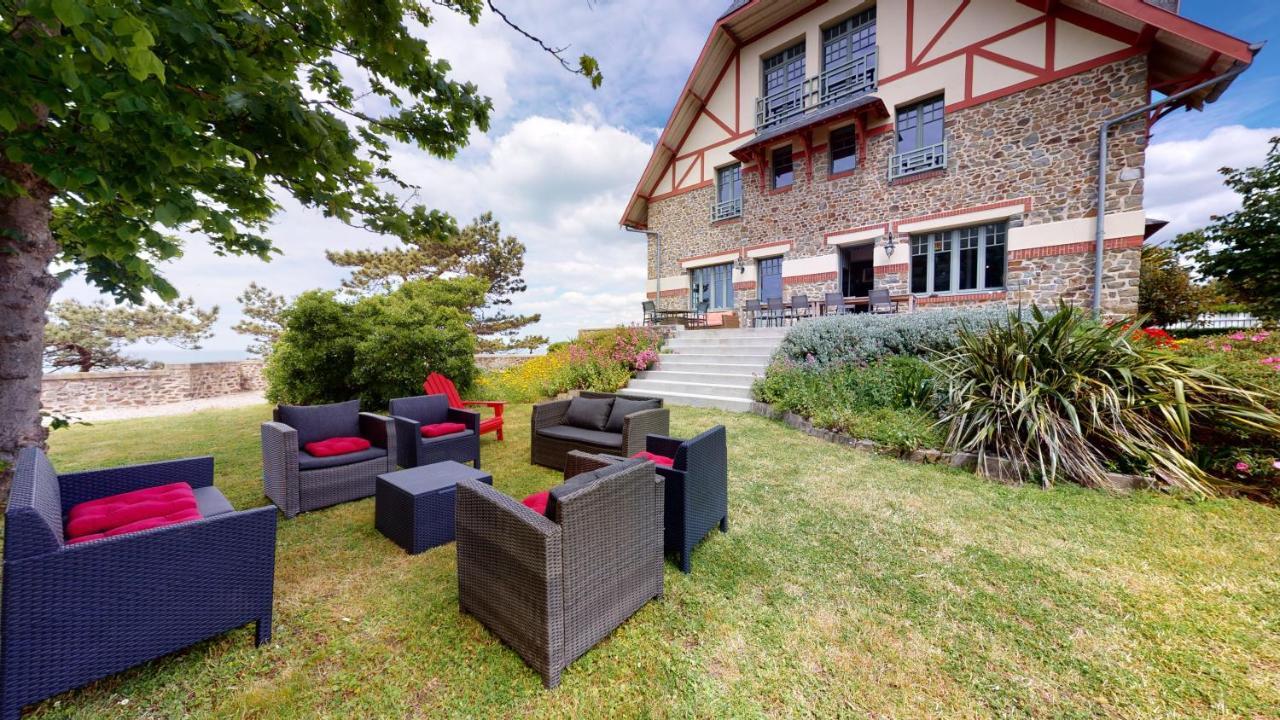 Les Roches Grises, Luxueuse Villa Face Mer, 4Etoiles, Spa Et Jardin Panoramique, Societe La Clef Decamp Granville Exterior photo